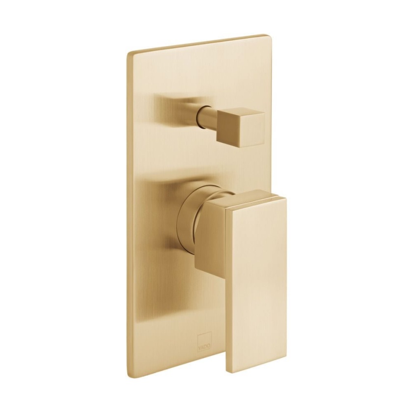 Cutout image of Vado Individual Notion Brushed Gold Dual Outlet Manual Shower Valve